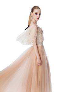 Vestido CASCADED PEARLS _ vestido de noche de lujo de alta costura de la marca local vietnamita - Product Image 4