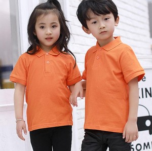 Camiseta Polo Infantil Personalizada de Manga Corta, Tejida, Lisa, Informal, para Niños y Niñas - Product Image 3