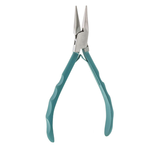 Pince à bec plat fantaisie pour bijoux, outil à main, pince à pointe arrondie en acier inoxydable pour la mise en forme de bijoux, pour professionnels - Product Image 1
