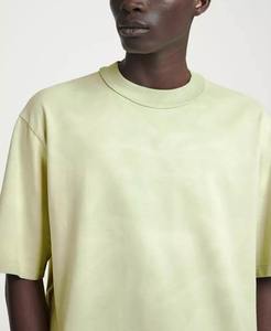 Private Label Pastel Green T Shirt Premium Supplier Slim Fit 100% Cotton Top Fashionable Casual T-shirt - Product Image 3