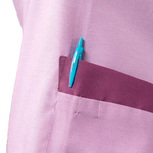 Conjunto de Uniforme Médico Rosa para Mujer, Pantalones de Algodón y Poliéster, Blusa con Cuello en V - Product Image 5