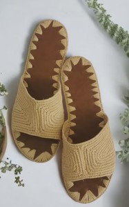 Sandales en raphia faites à la main, sandales d'été pour femmes, chaussures de plage marocaines - Product Image 2