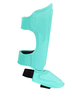 Wholesale Breathable Elastic Shin Guard <b>Foam</b> Padding Instep Leather Protection Professional Compression for Soccer Muay Thai - Product Image 5