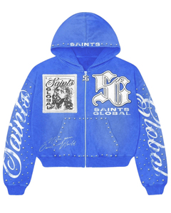 Sweat à capuche streetwear avec broderie appliquée, effet vintage délavé et usé, 100% coton, coupe ample pour l'hiver - Product Image 4