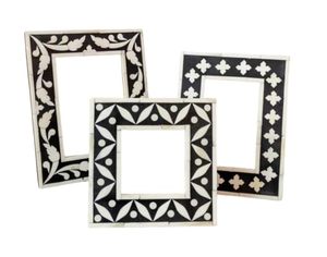 Cadre photo en fer personnalisé de haute qualité avec incrustation en bois, accessoires de décoration intérieure avec logo, prix de gros et boîte cadeau incluse - Product Image 4