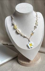 Collar Gargantilla Bohemio con Colgante de Concha, Cuentas de Estrella de Mar, Perla de Agua Salada, Diseño Floral Personalizado, Estilo Vintage, Unisex, para Uso Diario - Product Image 3