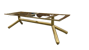 Juego de mesa de centro/Juego de mesa para sala de estar/Mesa de centro moderna con superficie de madera/Mesa de centro de metal/Decoración para el hogar - Product Image 5