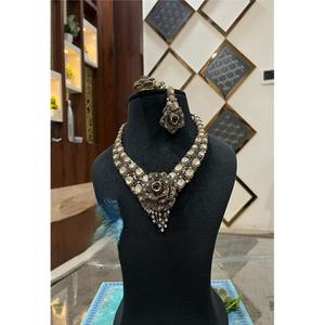 ชุดสร้อยคอและต่างหูประดับเพชรซีกอน CZ ชุบทอง 18K คุณภาพพรีเมียม ดีไซน์คลาสสิก เหมาะสำหรับงานหมั้น งานแต่งงาน และเป็นของขวัญ - Product Image 1