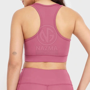 Soutien-gorge de sport respirant à maintien élevé pour femmes, idéal pour la gym et le fitness, fabriqué au Pakistan, en Spandex/Nylon, logo personnalisable sur le devant - Product Image 4