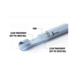 Flexima Durable de qualité alimentaire vinyle haute pression Flexible PVC tressé tuyau ISO 9001 certifié Transparent clair eau potable - Product Image 1