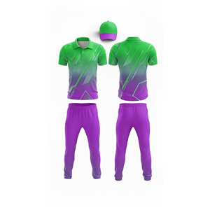 Quick Dry Sublimation <b>Cricket</b> Uniform for Professional | Men Women Youth <b>Cricket</b> Wears Polo Shirt and Trouser <b>Full</b> Team Outfit - Product Image 2