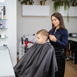 ผ้าคลุมตัดผมมืออาชีพพร้อมตัวล็อคแบบปรับได้ ผ้าคลุมช่างตัดผมกันน้ำ ผ้าคลุมกันน้ำสำหรับทำผม - Product Image 6