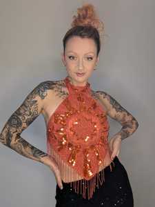 Luxury <b>Pink</b> Beaded Fringe Wedding Cape Bridal Shoulder <b>Wrap</b> Shrug Hand-Beaded Tassel Caplet for Evening Gown Party Accessories - Product Image 6