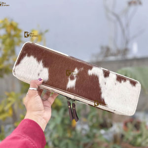 กระเป๋าหนังวัวแท้ ทนความร้อน สำหรับใส่เครื่องหนีบผมและเครื่องม้วนผม คุณภาพสูง จัดระเบียบอุปกรณ์ทำผมได้อย่างสมบูรณ์แบบ - Product Image 1