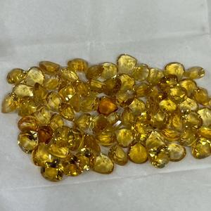 Citrine dorée naturelle de 5 mm en forme de cœur, pierre précieuse de qualité supérieure pour la fabrication de bijoux - Product Image 2