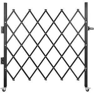 Cancello di Sicurezza a Fisarmonica in Acciaio Singolo 48'' H X 66'' L, Porta Pieghevole Espandibile Flessibile per Accesso Sicuro e Conveniente - Product Image 1