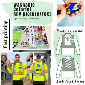 เสื้อโปโลแขนยาวสะท้อนแสงสำหรับทำงาน ปรับแต่งโลโก้ได้ เสื้อความปลอดภัยมองเห็นได้ชัดเจน มีกระเป๋าสำหรับชุดทำงาน - Product Image 4