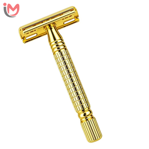 Adjustable New Shaving Safety Razor with Double Edge Blade and Brass Metal Handle for Face Body and <b>Bikini</b> Shaving - Product Image 4