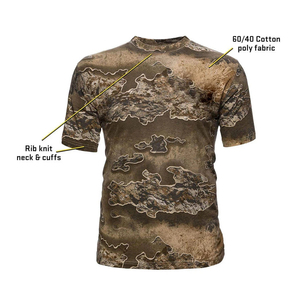 เสื้อยืดล่าสัตว์ผู้ชายผ้าทนทานคุณภาพระดับมืออาชีพสำหรับกิจกรรมกลางแจ้ง ขายส่งตามความต้องการของลูกค้า - Product Image 4