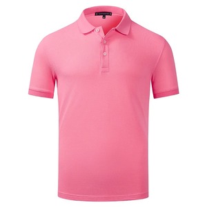 Polo para Hombre, Elegante y Casual, con Patrón Liso, Manga Corta, Antiarrugas, de Algodón Jersey, para Golf - Product Image 5