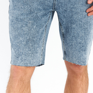 Shorts en jean amples mi-cuisses pour hommes, style streetwear, décontractés, personnalisables, vente en gros - Product Image 5