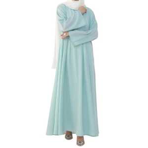 Nueva Llegada, Ropa Islámica Modesta, Túnica con Diamantes, Abayas Lujosas con Lentejuelas, Vestidos Musulmanes de Malla para Mujer, Abaya de Dubái, Poliéster - Product Image 1