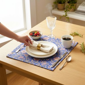 Premium Handmade Floral Dining Placemats Decorative Fabric <b>Table</b> <b>Mats</b> for Home Hotel Bulk Exporter Supplier Worldwide - Product Image 1