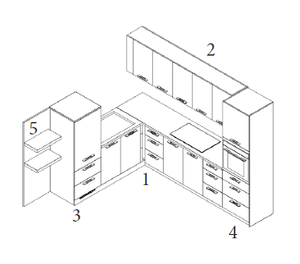 Meubles de cuisine modernes en contreplaqué, MDF et panneaux de particules écologiques du Vietnam – Durables pour la maison - Product Image 4