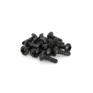 PDC 11 Tornillo de cabeza alomada de acero al carbono con recubrimiento negro, punta de taladro, Phillips, rosca estándar de pulgada, Clase 4.8 6.8, 3.5-4.8mm - Product Image 1