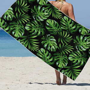 OEM Service High Quality Custom Printed Floral Lightweight Foldable <b>Microfiber</b> Polyester <b>Beach</b> Bath <b>Towel</b> Quick Dry Spa <b>Towel</b> - Product Image 4