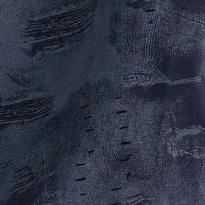 T-shirt en jean 100 % coton pour homme, style vintage, effet vieilli, coupe classique, épais, infroissable, respirant, écologique - Product Image 6