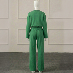 Conjunto Deportivo Personalizado de Alta Calidad, Pantalones Deportivos con Corte Acampanado, Sudadera con Capucha para Mujer, Pantalones de Felpa, Trajes Deportivos Lisos para Chicas, Tallas Grandes 2 - Product Image 3