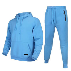 Survêtement athlétique slim fit pour homme, tissu doux et respirant, pantalon de jogging à capuche, taille élastique, léger, vêtements de sport décontractés pour la gym. - Product Image 1