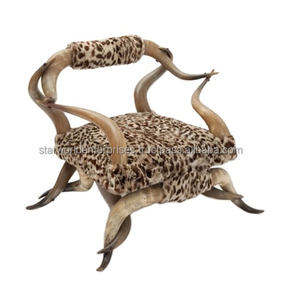 เก้าอี้ฮอร์น ดีไซน์เฟอร์นิเจอร์ที่เป็นเอกลักษณ์ โดดเด่นด้วยการตกแต่งสไตล์ร่วมสมัย ที่นั่งที่มีศิลปะ เก้าอี้หรูหรา เฟอร์นิเจอร์ที่มีรูปทรงสวยงาม สำหรับตกแต่งภายใน - Product Image 1