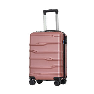 Valises de voyage rigides en ABS et PC de qualité supérieure avec logo personnalisé OEM, 20'' et 24'', avec poignée souple en fer et roues multidirectionnelles à combinaison - Product Image 1