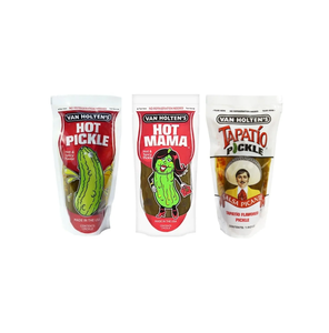 Cornichons Hot Mama Van Holten 140g, 24 sachets par carton, pour la vente en gros, les clubs de distribution et la distribution en chaîne de magasins de détail - Product Image 6