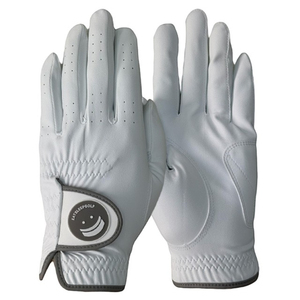Gants de golf personnalisés de qualité supérieure, blancs, pour femmes/hommes, main droite/gauche, respirants, légers, antidérapants, fermeture à pression, en cuir Cabretta - Product Image 3