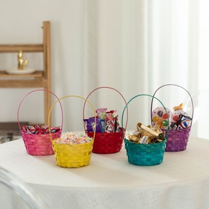 Mini <b>Basket</b> for Sweet Candy <b>Gifts</b> Natural Bamboo Colorful <b>Gift</b> <b>Baskets</b> From Vietnam Factory - Product Image 2