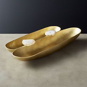 Handmade <b>Gold</b> Metal <b>Bowl</b> Minimalist Design Polished Surface Decorative Serving Dish For Table Centerpiece Home <b>Decor</b> From India - Product Image 1