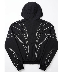 <b>Men's</b> Lightweight Waterproof Windbreaker <b>Jacket</b> Custom Hooded Nylon Outdoor Sports Running <b>Jacket</b> OEM Manufacturer - Product Image 2