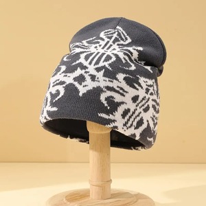 Bonnet tricoté unisexe haute performance avec broderie 3D, respirant, imperméable, 100 % acrylique, tissu chaud et extensible, vente en gros en vrac (MOQ) - Product Image 2