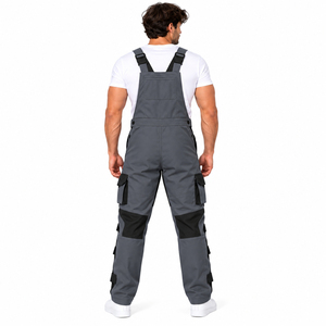 Salopette de travail personnalisée pour homme, multi-poches, cargo, avec boucle réglable, salopette de sécurité pour homme - Product Image 3
