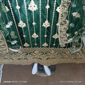 Diseñador paquistaní Net Lehenga Ropa de boda de la mejor calidad para mujer Ocasiones especiales Salwar Vestidos de novia de lujo Fiestas - Product Image 6