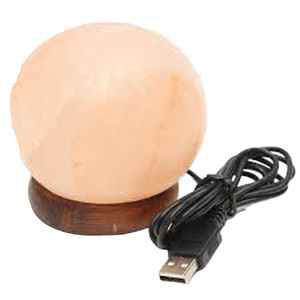 Lámpara de Sal del Himalaya Tallada a Mano con Base de Madera, Precio Bajo, Alta Calidad, Decoración Feng Shui para el Hogar, Alimentación por USB - Product Image 4