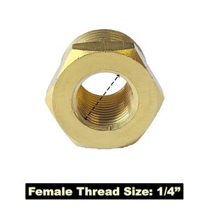 Raccord de tuyau en laiton, réducteur 1/4 pouce femelle vers 1/2 pouce mâle, adaptateur de tuyau d'air, connecteur pneumatique, embout de tuyau - Product Image 4