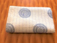Couvre-lits en coton indien Kantha, motifs floraux, écologiques, vintage, style bohème, ensembles de literie faits à la main, couture personnalisable, toutes saisons