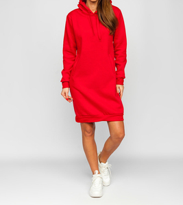 Custom Women Winter Casual <b>Long</b> <b>Hoodie</b> Pullover Sweatshirt 200g Premium Cotton OEM ODM Wholesale Manufacturing Service - Product Image 4