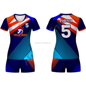 Customizable Long Sleeve <b>Athletics</b> Jersey Customizable Volleyball Team Uniform Set Printed Technics - Product Image 4