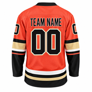 Maillot de hockey sur glace antibactérien personnalisé avec design bleu marine et lime, impression du nom de l'équipe et logo frontal - Product Image 3