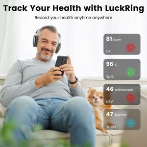 Anillo Inteligente con Monitor de Salud, Fitness, Sueño, Estrés y Frecuencia Cardíaca, Tallas 7/8/9/10, con Estuche de Carga Magnético (1 Unidad) - Product Image 3